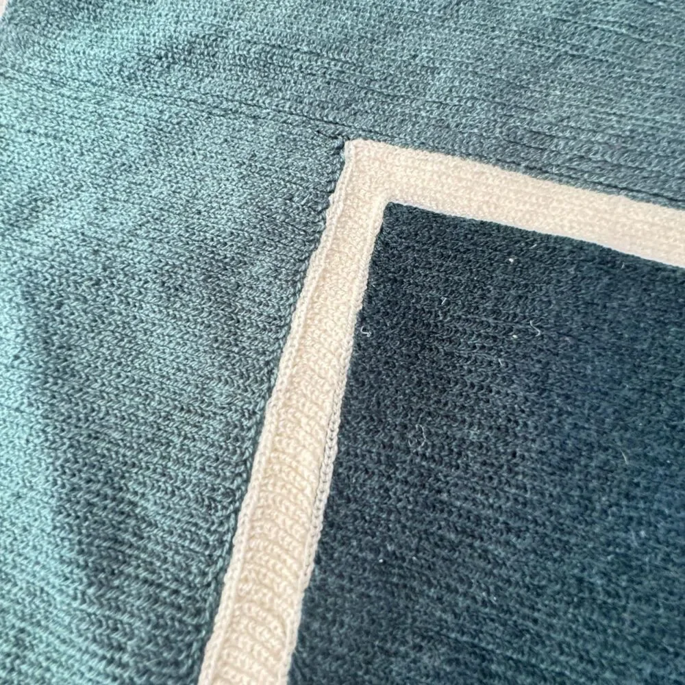 West Elm Crewel Stacked Shapes Embroidered Pillow Cover Cotton 20